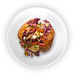 Baked Potato With Cheese & Onion 